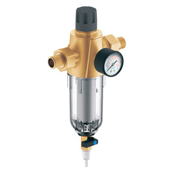 Магистральный фильтр Гейзер Бастион 7508075233 с обратной промывкой и манометром для холодной воды 1/2 - Фильтры для воды - Магистральные фильтры - Магазин стабилизаторов напряжения Ток-Про